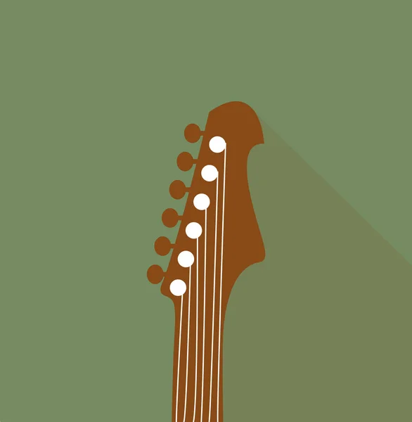 Gitarre Einfache Vektorillustration — Stockvektor