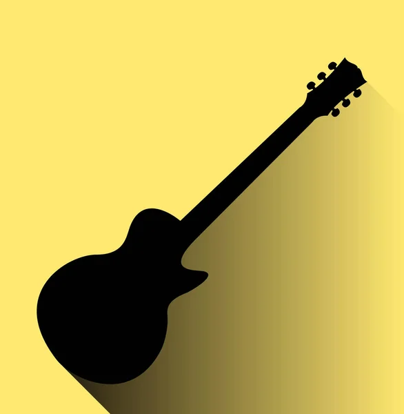 Guitare Électrique Illustration Vectorielle Simple — Image vectorielle