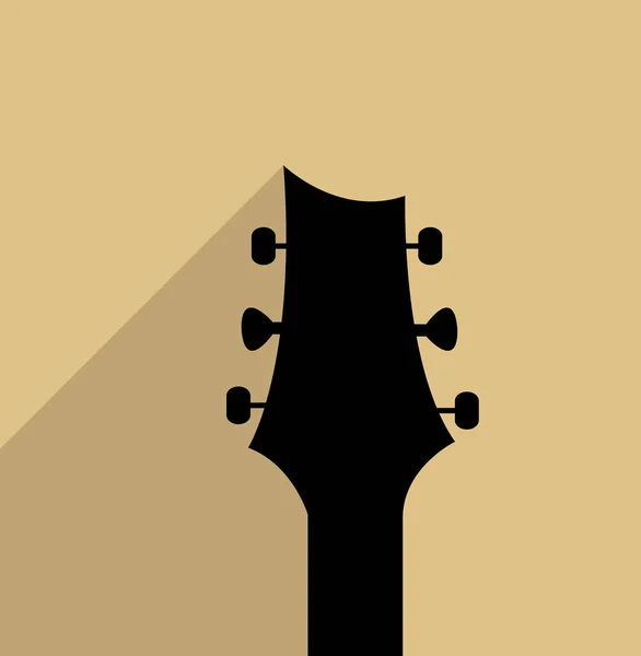 Guitarra Elétrica Ilustração Vetorial Simples —  Vetores de Stock