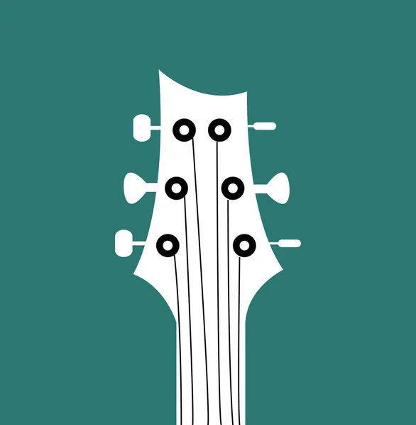 Guitarra Eléctrica Ilustración Vectorial Simple — Vector de stock
