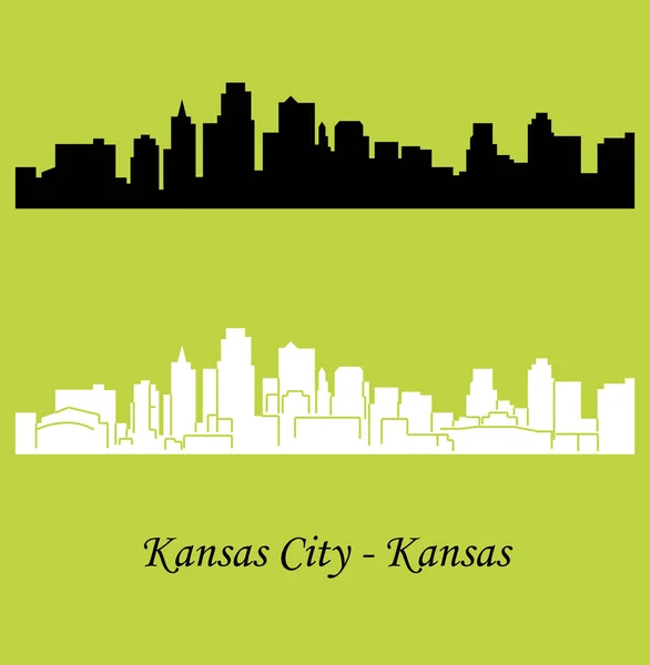 düz şehir siluetleri, basit vektör çizim seti 