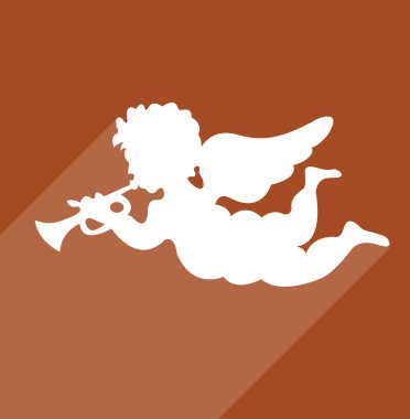 melek renk arka plan, basit vektör çizim üzerinde