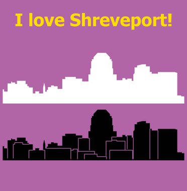 düz şehir siluetleri, basit vektör çizim seti 