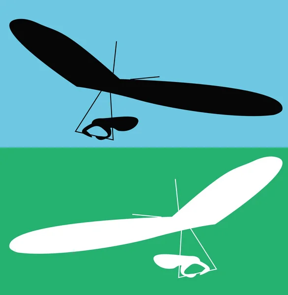 Paragliding Barvu Pozadí Jednoduché Vektorové Ilustrace — Stockový vektor