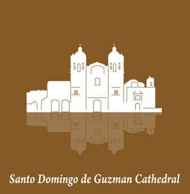 düz şehir silueti, basit vektör çizim 