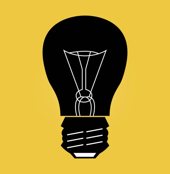 Light Bulb Simply Vector Illustration — Stock Vector