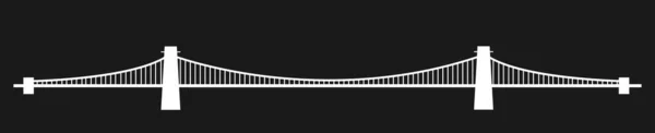 Ponte Sobre Fundo Cor Ilustração Vetorial Simples —  Vetores de Stock