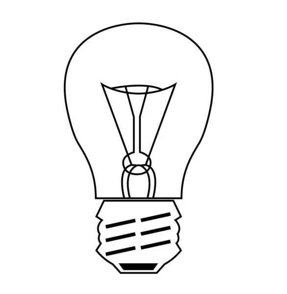 Light Bulb Simply Vector Illustration — Stock Vector