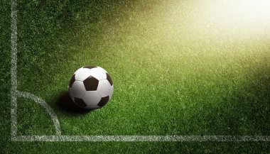 Deri top ile geleneksel futbol oyunu