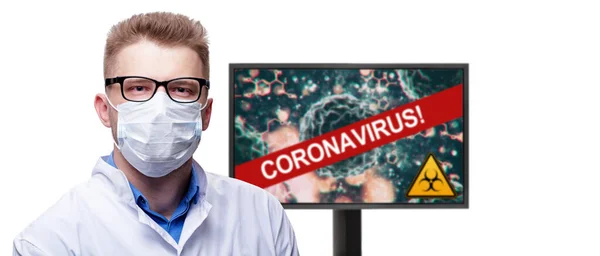 Brote Del Virus Corona Virus Epidémico Síndrome Respiratorio — Foto de Stock
