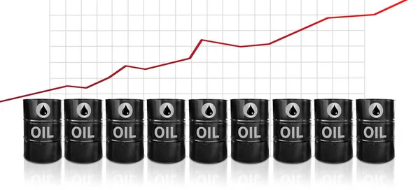 Oljefat Metall Olje Gas Och Petroleumindustri Samt Tillverkning Illustration — Stockfoto