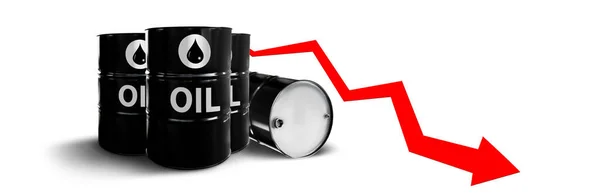 Металлические Бочки Нефтяная Газовая Нефтяная Промышленность Промышленность Моделирование — стоковое фото