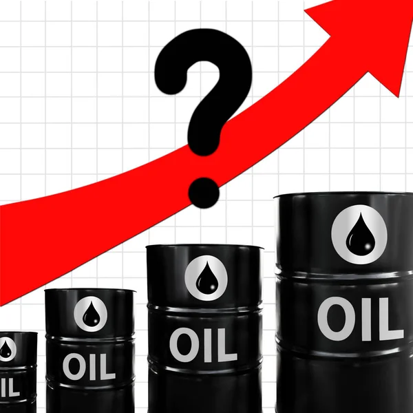 Metal oil barrels. Oil, gas and petroleum industry and manufacturing. 3D Illustration