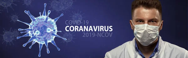 Koronový Virus Vypukl Syndrom Respiračního Viru Epidemie — Stock fotografie