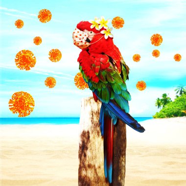 Corona virüsü salgını. Salgın zaman konseptinde seyahat