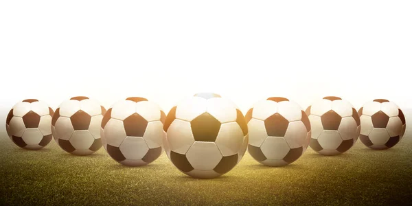 Tradycyjna Gra Piłka Nożna Piłką Skórzaną — Zdjęcie stockowe
