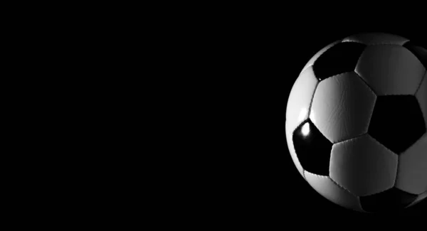 Jogo Futebol Tradicional Com Uma Bola Couro — Fotografia de Stock