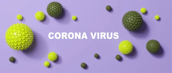 Detengan Coronavirus Concepto Cuarentena Ilustración Médica — Foto de Stock