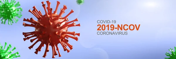 Stoppa Coronavirus Och Karantän Konceptet Medicinsk Illustration — Stockfoto