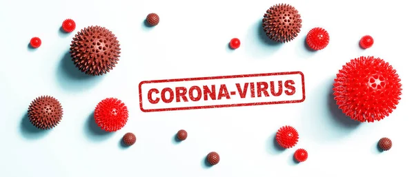 Detengan Coronavirus Concepto Cuarentena Ilustración Médica — Foto de Stock