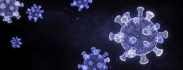 Pysäyttäkää Sepelvaltimovirus Karanteeni Lääketieteellinen Kuva — kuvapankkivalokuva
