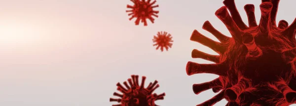 Stoppa Coronavirus Och Karantän Konceptet Medicinsk Illustration — Stockfoto