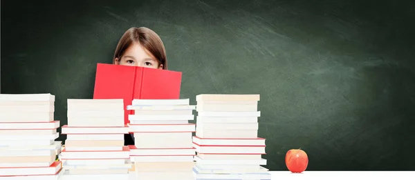 Volta Para Escola Conceito Educação Leitura Aprendizagem — Fotografia de Stock