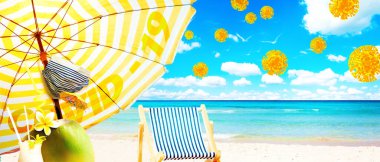 Corona virüsü salgını. Salgın zaman konseptinde seyahat