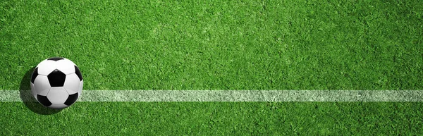 Jogo Futebol Tradicional Com Uma Bola Couro — Fotografia de Stock