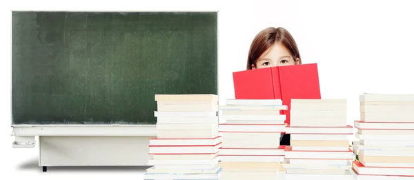 Terug Naar School Begrip Onderwijs Lezen Leren — Stockfoto