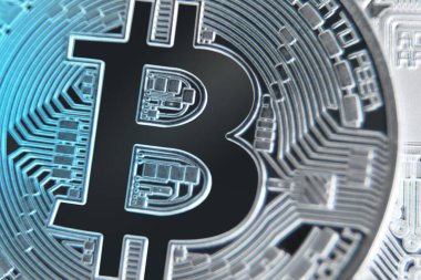 Kripto para birimi konsepti. Bitcoin döviz kurlarındaki eğilimler. Bitcoin 'in yükselişi ve düşüşü.