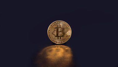 Kripto para birimi konsepti. Bitcoin döviz kurlarındaki eğilimler. Bitcoin 'in yükselişi ve düşüşü.