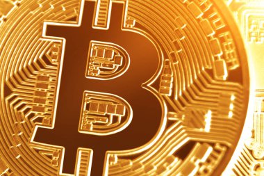 Kripto para birimi konsepti. Bitcoin döviz kurlarındaki eğilimler. Bitcoin 'in yükselişi ve düşüşü.