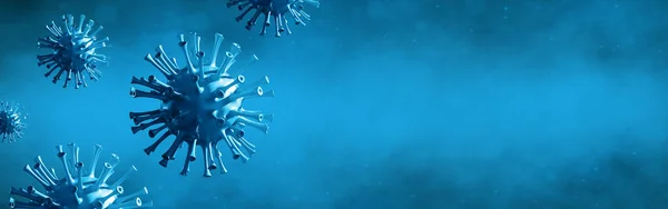 Stop Coronavirus Karantæne Koncept Medicinsk Illustration - Stock-foto