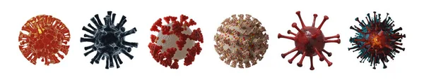 コロナウイルスや隔離の概念を停止します 3D医療イラスト — ストック写真