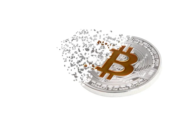 Kryptovaluta Koncept Trender Bitcoin Växelkurser Stigning Och Fall Bitcoin — Stockfoto