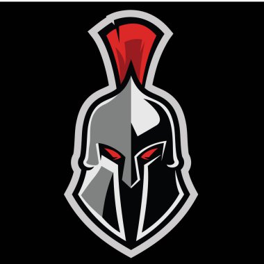 Sparta Logosu. Spartalı Savaşçı Logo Vektörü 