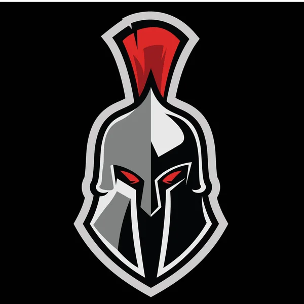 Spartanisches Logo Spartan Warrior Logo Vektor — Stockvektor