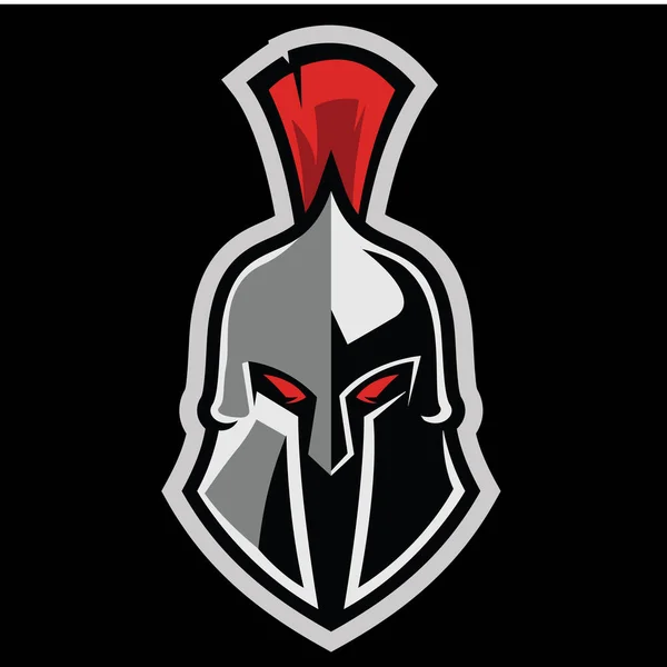 Spartańskie Logo Spartan Warrior Logo Wektor — Wektor stockowy