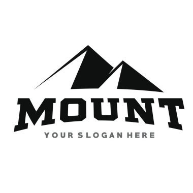 Dağ Logosu, Dağ Seferi, Açık Hava ve Macera Logosu Vektörü