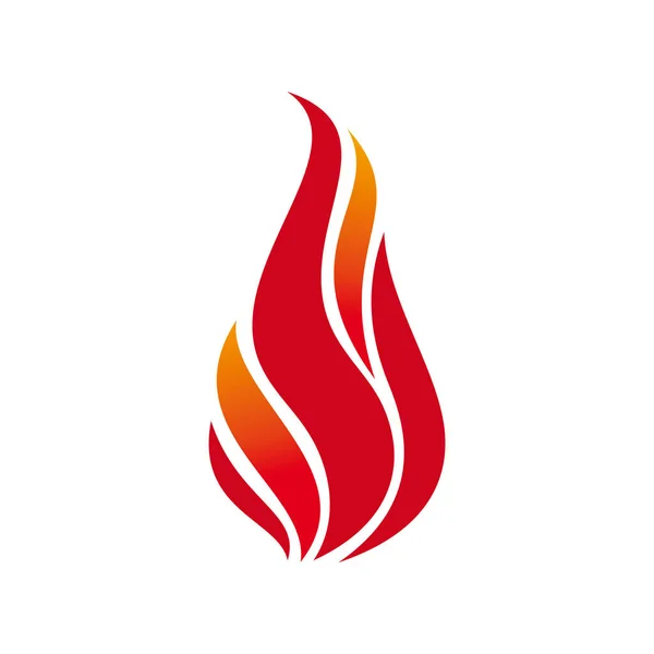 Vuur Logo Inspiratie Vector — Stockvector
