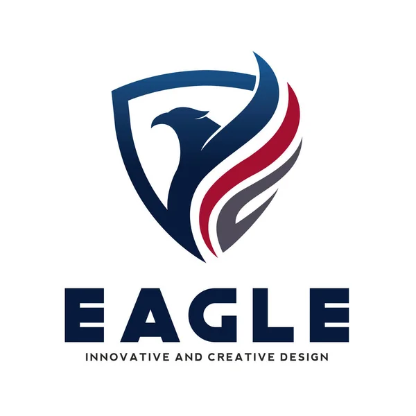 Eagle Secure Fly Eagle Logo Vector — Stockový vektor