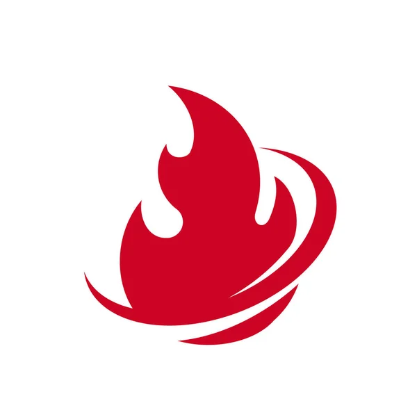 Вектор Вдохновения Логотипа Fire Flames — стоковый вектор