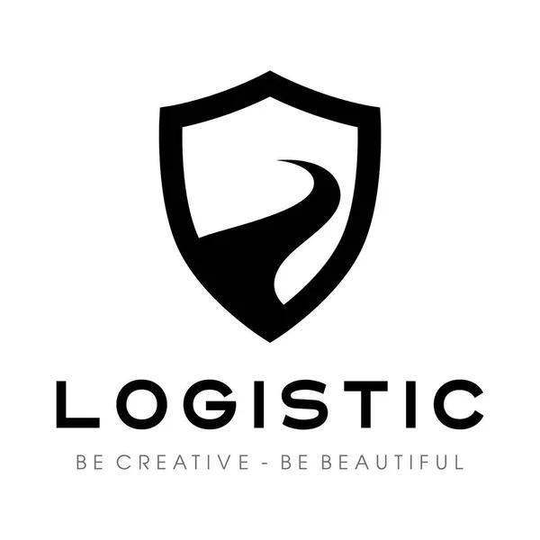 Logo Cesta Logistika Doprava — Stockový vektor