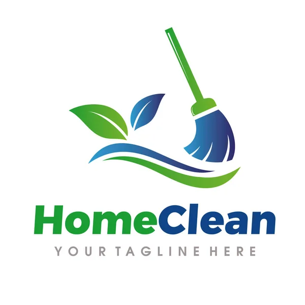 Home Cleaning Logo Cleaning Services Logo — Stock Vector