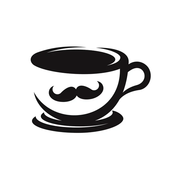 Логотип Кофе Вектор Дизайна Логотипа Кафе — стоковый вектор