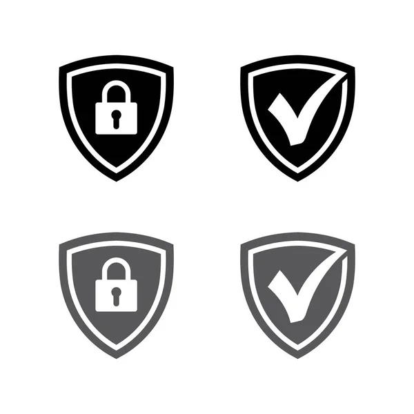 Verificare Icona Controllare Vettore Del Logo Del Segno Spunta Controllare — Vettoriale Stock
