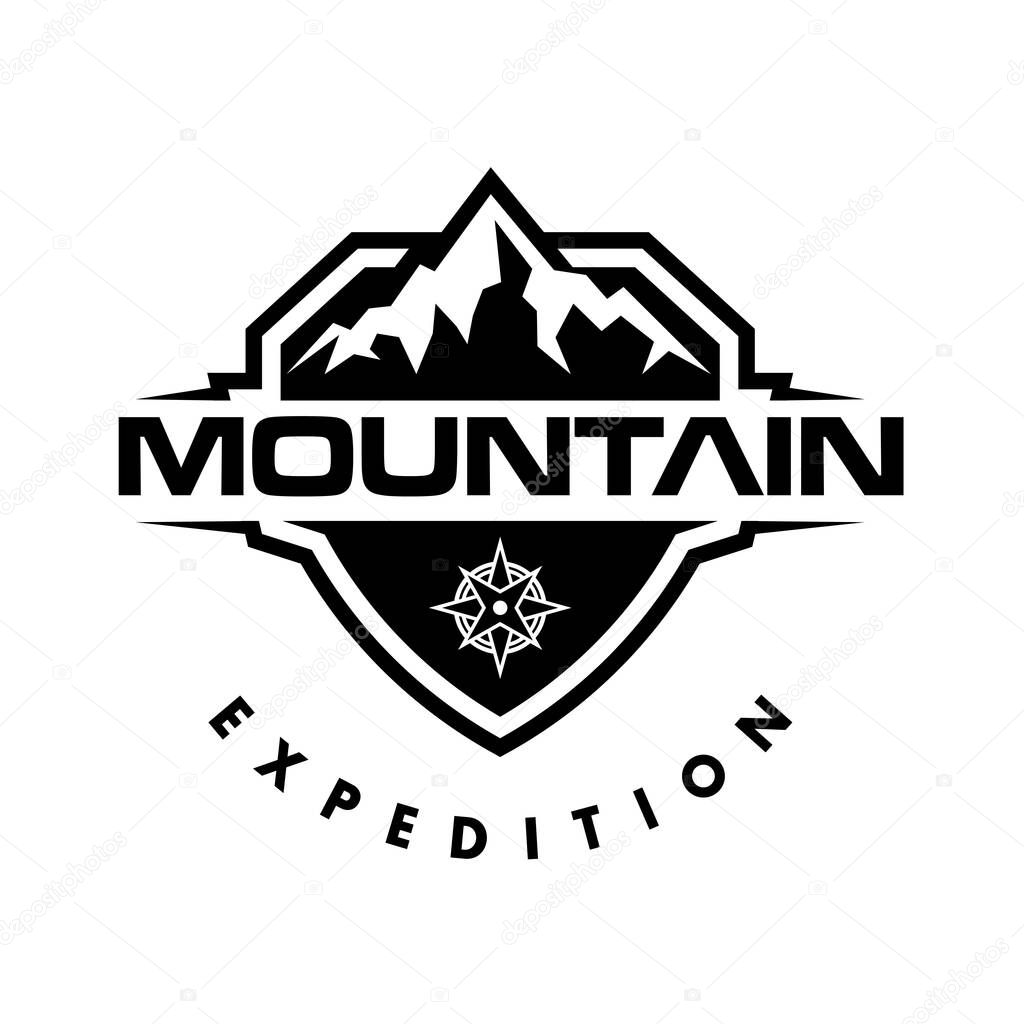 Mountain Logo, Peak Logo Vector