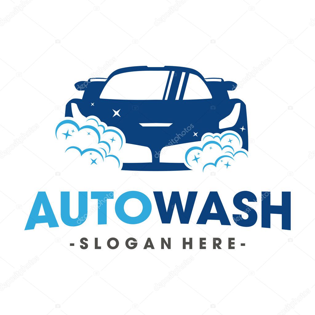Car Wash Logo, Car Cleaning Logo Vector