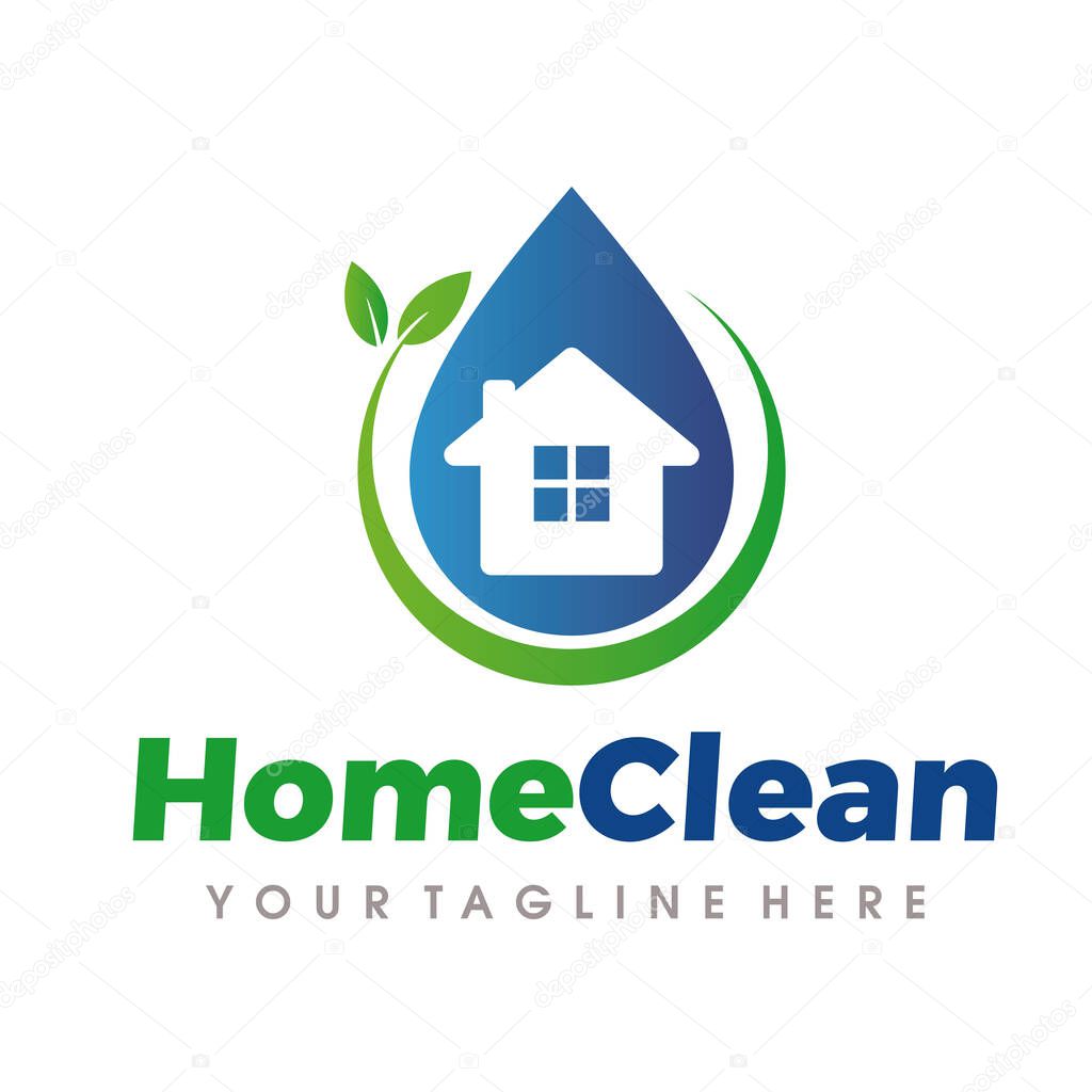 Home Cleaning Logo, Cleaning Services Logo